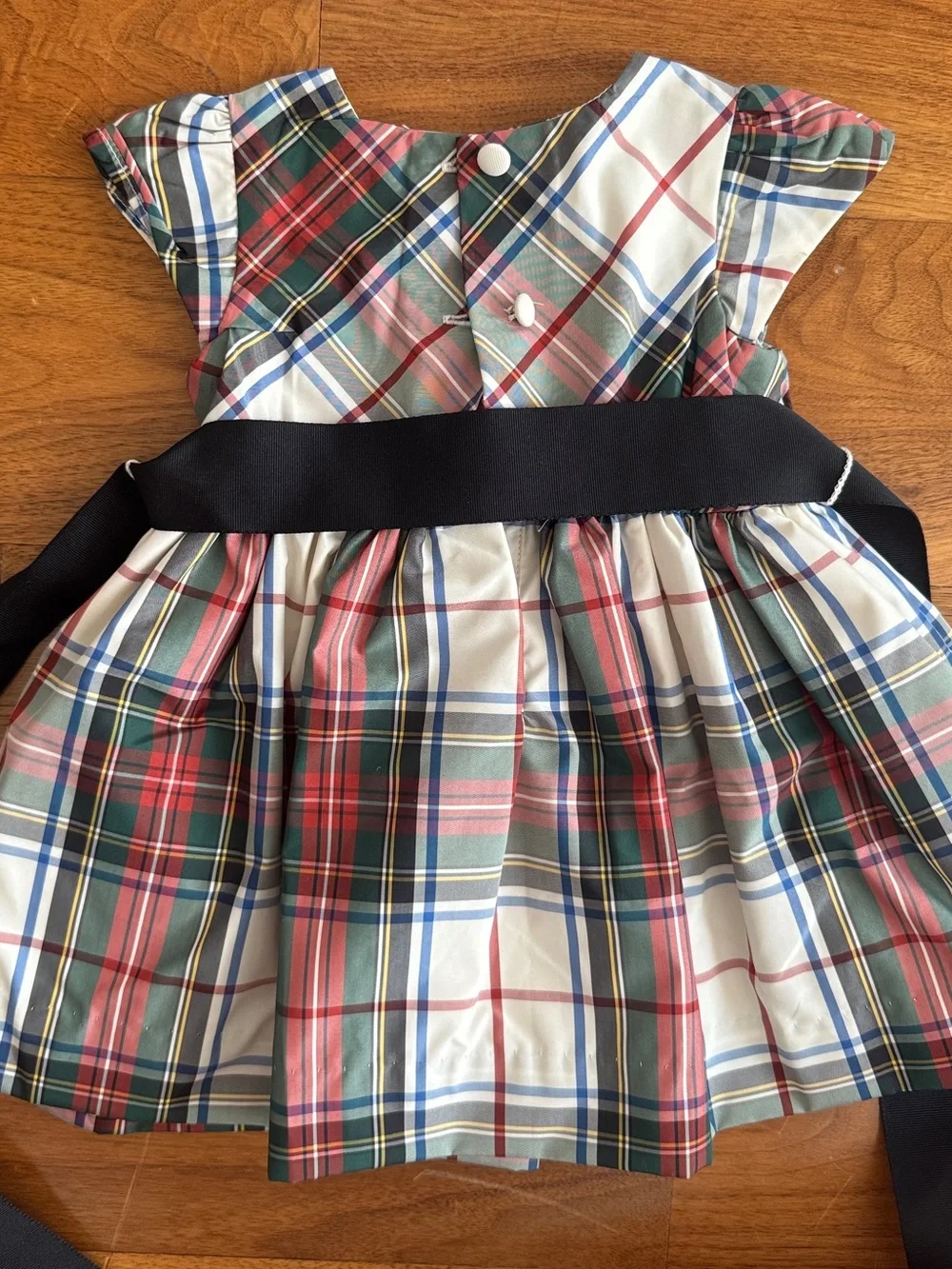 Ralph Lauren Baby Girl Plaid Holiday Dress 3M
